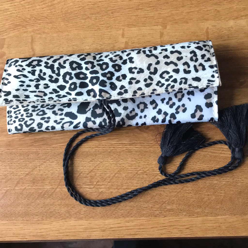 Chico’s Animal Print Jewelry Roll Nwot